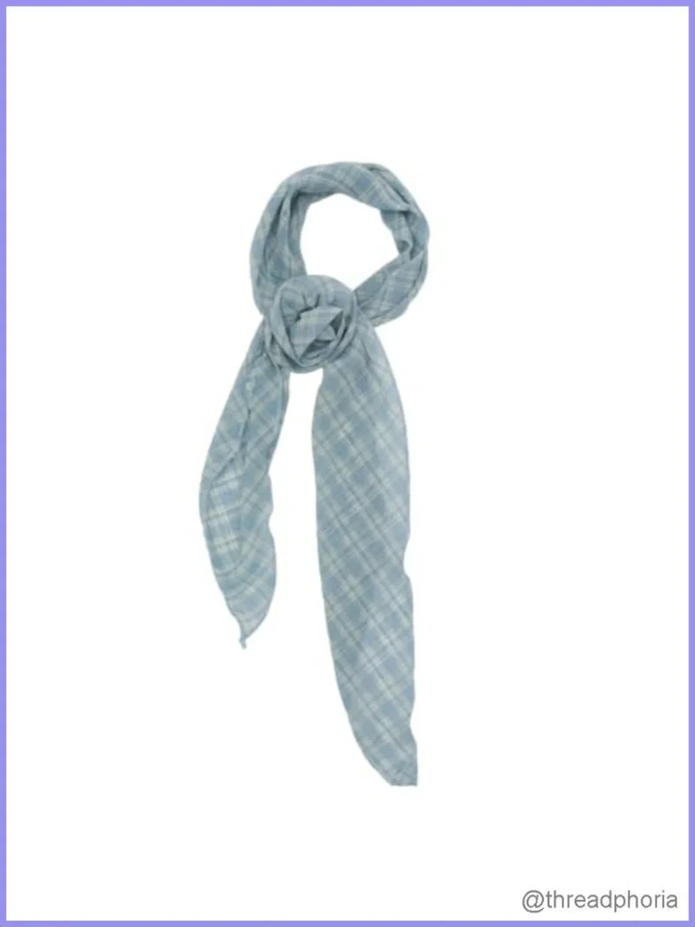 Women's Plaid Scarf with Detachable Flower - Polyester Fashion Scarf